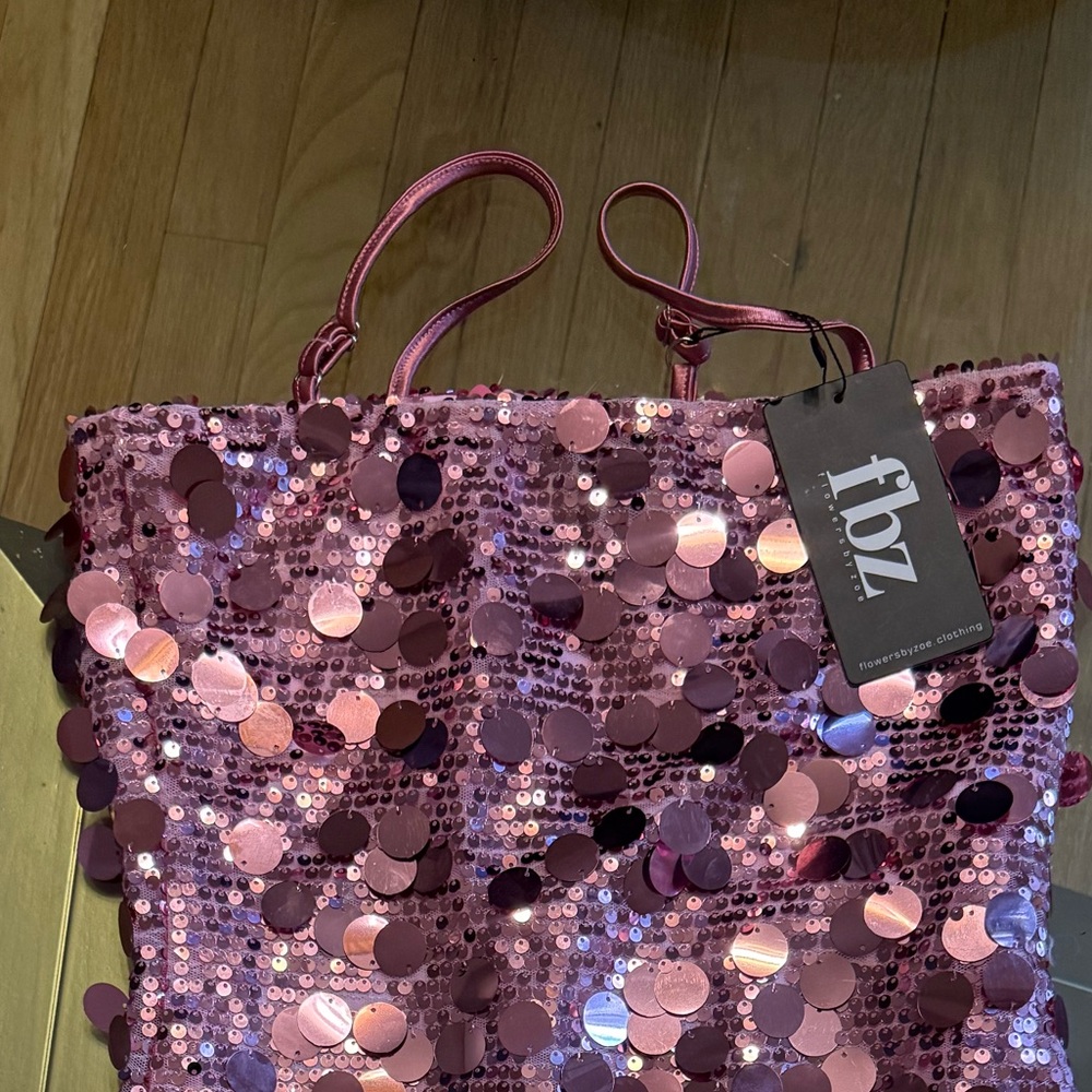 Flowers by Zoe Pink Sequin Party Dress - Picture 4 of 4